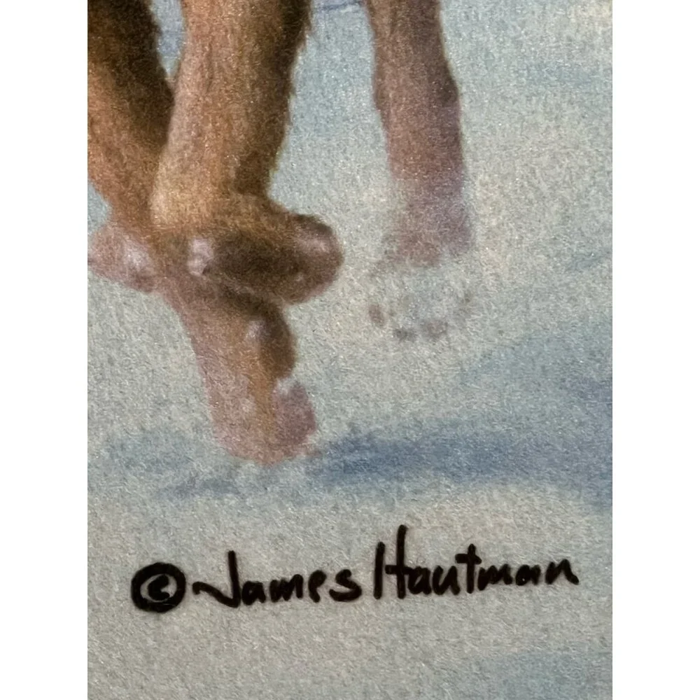 Wolves Door Mat On The Move by James Hautman Indoor Cabin Winter Scene Wolf Pack